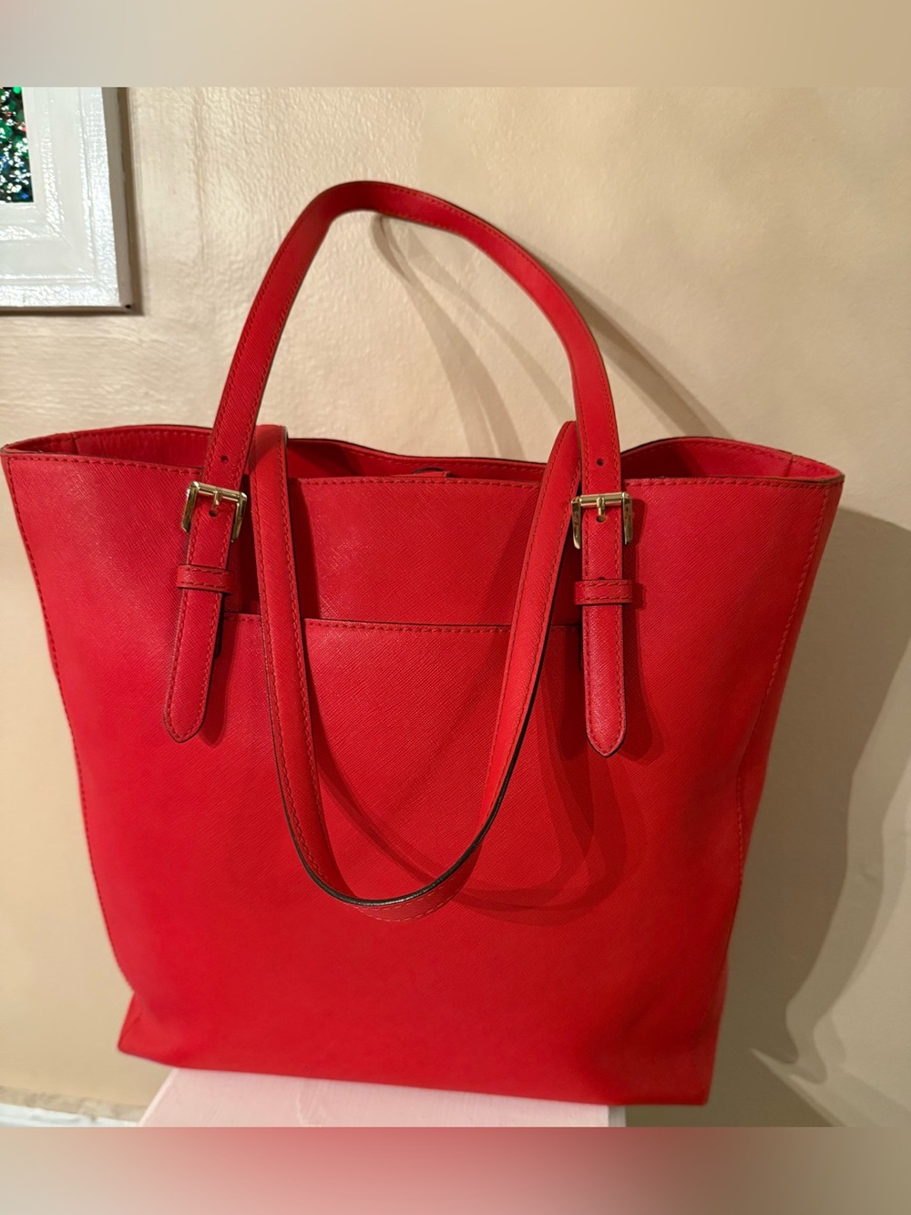 Michael Kors Jet Set Large Saffiano Leather Travel Tote EUC - Picture 3 of 13